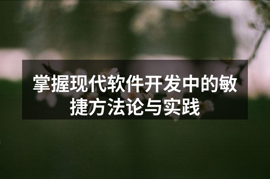 敏捷开发团队的协作