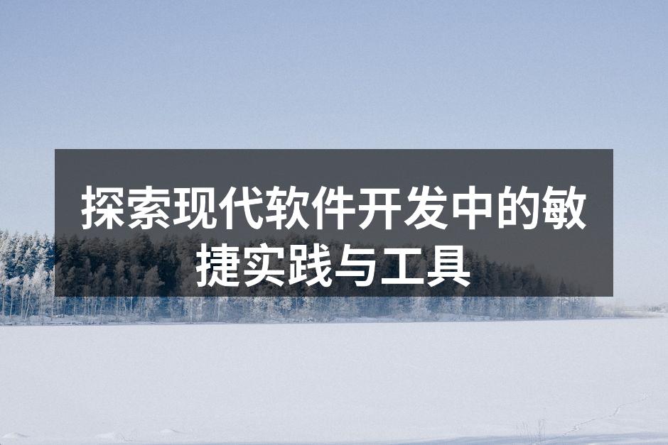 敏捷开发流程的可视化示意图