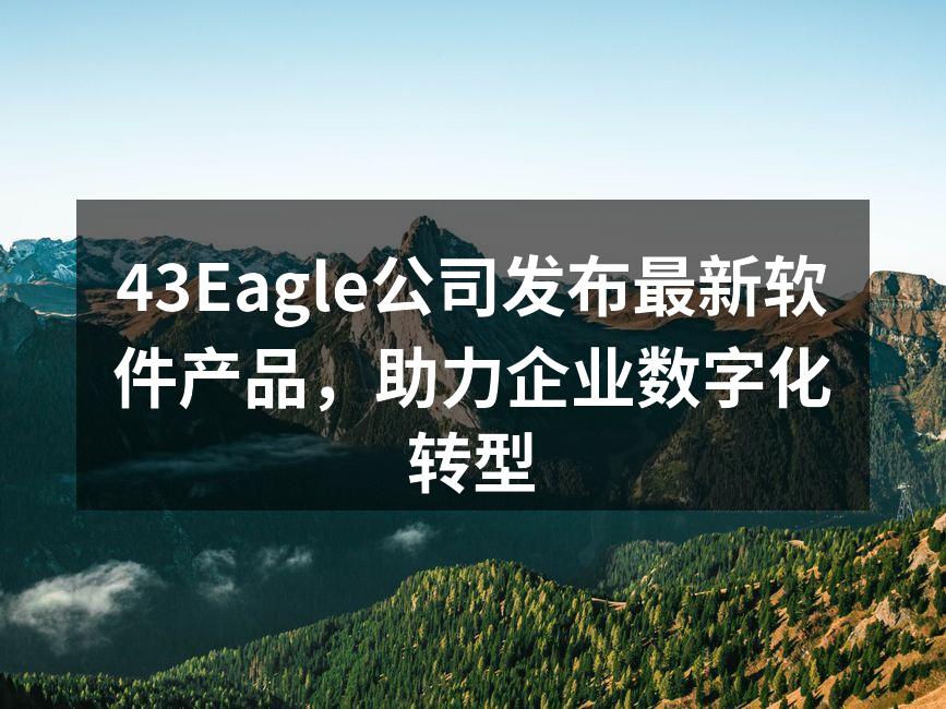43Eagle新软件发布会现场